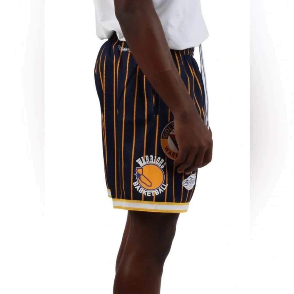 New Golden State Warriors Mitchell & Ness City Collection Mesh Shorts Men XL-2Xl